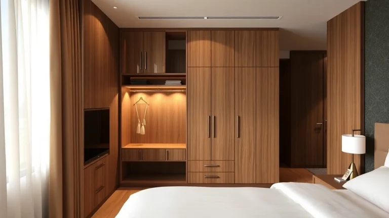 Stylish Hotel Room Wardrobes: Enhance Guest Comfort and Aesthetics