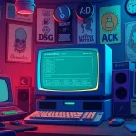 Explore the nostalgic design of character ai old showcased on a vintage computer in a cozy setting.