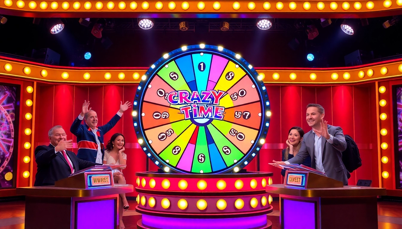 Catching the thrilling Crazy Time risultati as players engage with the vibrant game show wheel.
