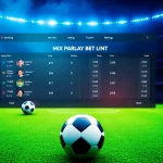 Experience situs judi bola with a vibrant betting interface showcasing football mix parlay options.